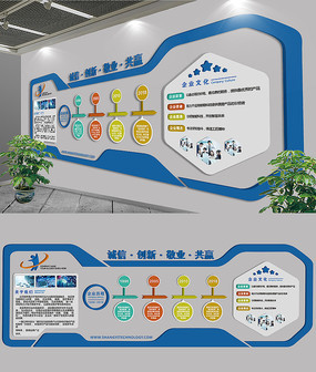 互聯網科技公司企業文化墻