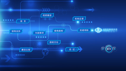 呈貢國稅展廳—講解同步控制系統-系統軟件案例-云南速動科技_云南網站建設 .